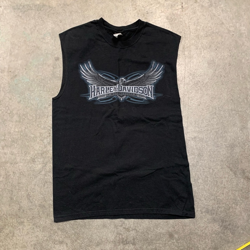 Harley Davidson Las Vegas Biker Muscle Tee Tank Top